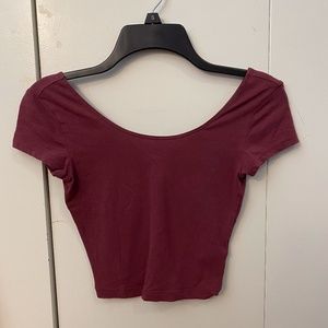 Garage purple crop top